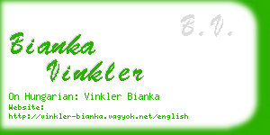 bianka vinkler business card